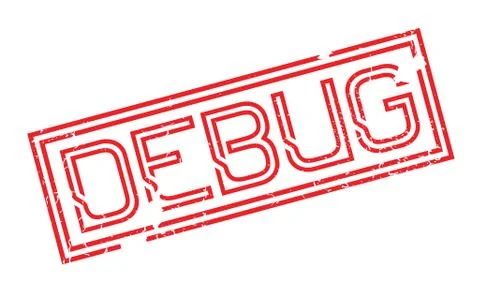 Debug rubber stamp Stock Illustration