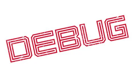 Debug rubber stamp 스톡 일러스트