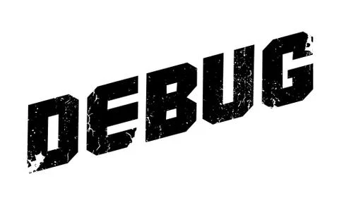 Debug rubber stamp Stock Illustration