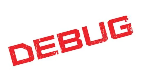 Debug rubber stamp 스톡 일러스트