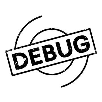 Debug rubber stamp Stock Illustration