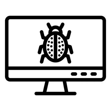 Debug Vector Icon Design Illustration Stock Illustration