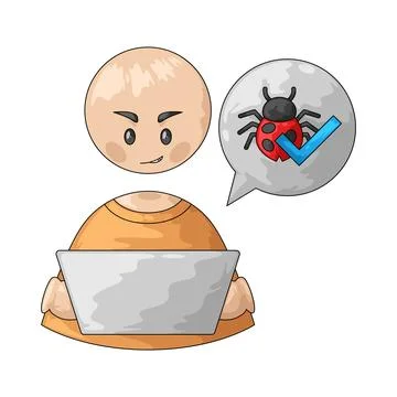 Debugger illustration 스톡 일러스트