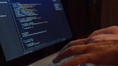 The Debugger Programmer Writes Program Code. The Program Debugging Process. Stock Footage 132644310