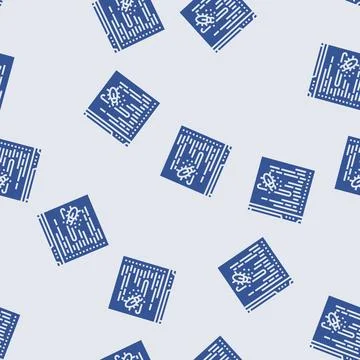 Debugging code software glyph seamless pattern Stock Illustration