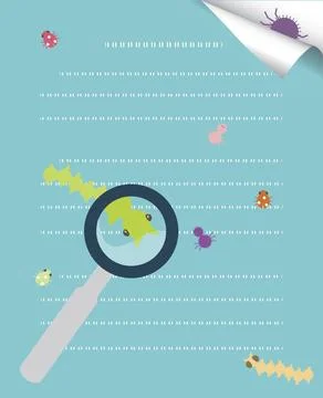 Debugging Debugging programming code concept vector with various bugs hidd... Stock Photos