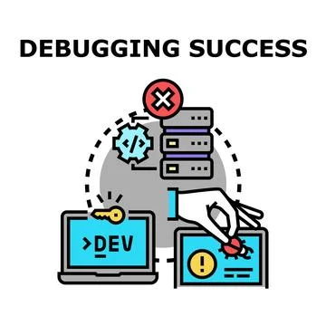 Debugging software code for successful security programming Stock-Illustration