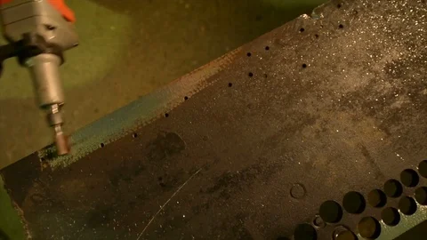 Deburring a metal part Stock Footage 111661978