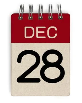 Dec calendar Stock Illustration