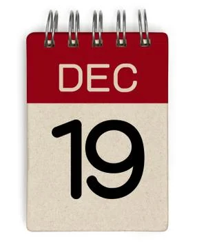 Dec calendar Stock Illustration