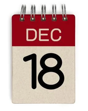 Dec calendar Stock Illustration