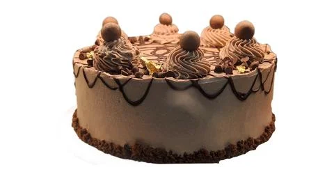 Decadent Chocolate Drip Cake. Stock Photos