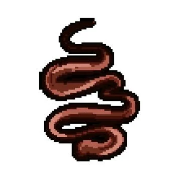 Decadent chocolate drip sause pixel art vector illustration Stock Illustration