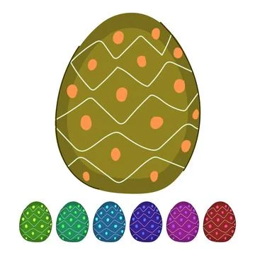 Decadent chocolate egg vector cartoon graphic Stock Illustration