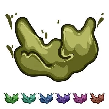 Decadent chocolate splash cartoon vector graphic Stock Illustration