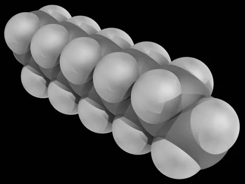 Decane molecule Stock Illustration