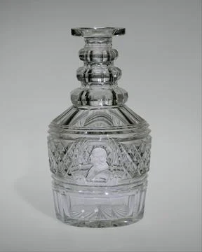 Decanter ca. 182635 Bakewell, Page & Bakewell One of a pair (its mate is in.. Stock Photos