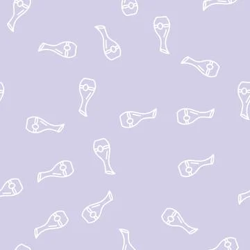 Decanter wine line seamless pattern Stock Illustration