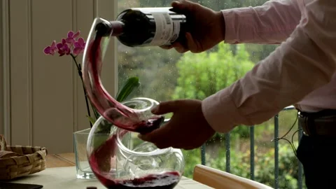 Decanting Expensive Wine Stock Footage 272215241