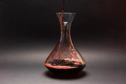 Decanting red wine Stock Photos