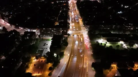 Decarie nighttime 2 Stock Footage 280207281