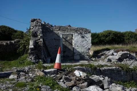 Decay and structural damage in building Stock Photos
