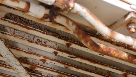 Decayed Building Frames Stock Footage 97837182