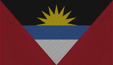 Decayed flag of Antigua and Barbuda Illustrazione stock