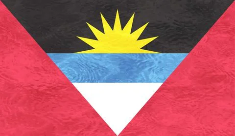 Decayed flag of Antigua and Barbuda Stock Illustration