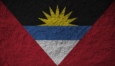 Decayed flag of Antigua and Barbuda Stock Illustration