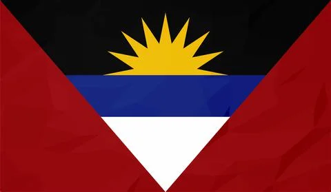 Decayed flag of Antigua and Barbuda Stock Illustration