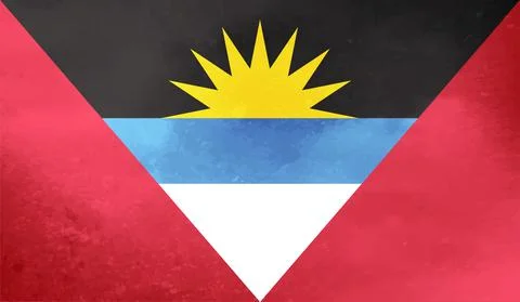 Decayed flag of Antigua and Barbuda Stock Illustration