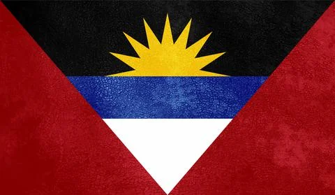 Decayed flag of Antigua and Barbuda Stock Illustration