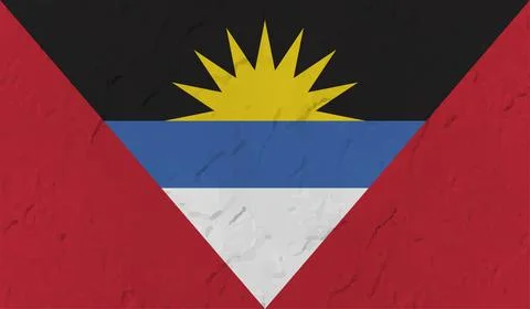 Decayed flag of Antigua and Barbuda Stock Illustration
