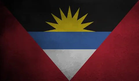 Decayed flag of Antigua and Barbuda Stock Illustration