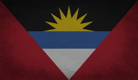 Decayed flag of Antigua and Barbuda Stock Illustration