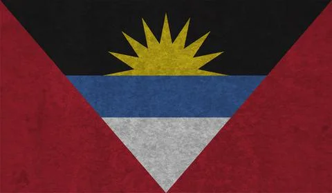 Decayed flag of Antigua and Barbuda Stock Illustration