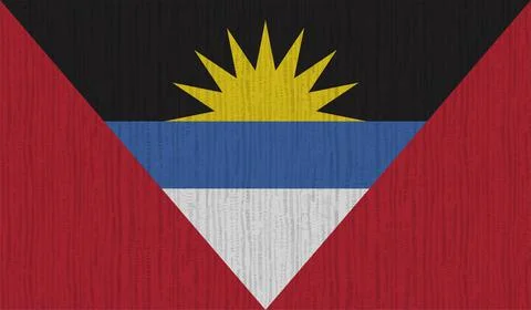 Decayed flag of Antigua and Barbuda Stock Illustration