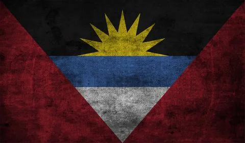 Decayed flag of Antigua and Barbuda Stock Illustration