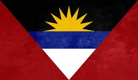Decayed flag of Antigua and Barbuda Stock Illustration