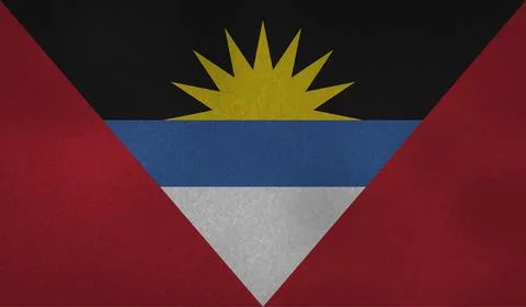 Decayed flag of Antigua and Barbuda Stock Illustration