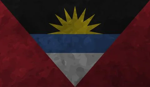Decayed flag of Antigua and Barbuda Stock Illustration