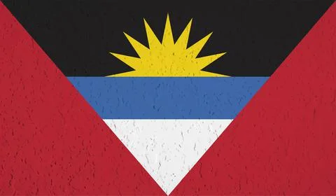 Decayed flag of Antigua and Barbuda Stock Illustration