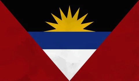 Decayed flag of Antigua and Barbuda Stock Illustration