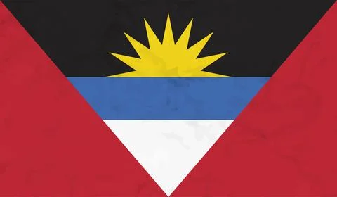 Decayed flag of Antigua and Barbuda Stock Illustration