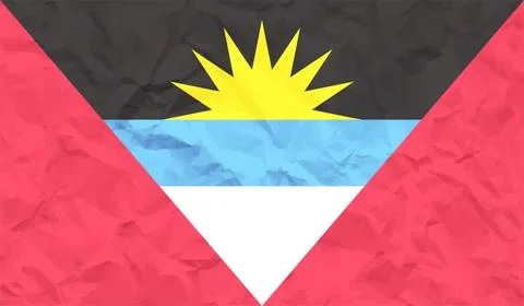 Decayed flag of Antigua and Barbuda Stock Illustration