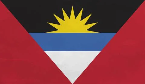 Decayed flag of Antigua and Barbuda Stock Illustration