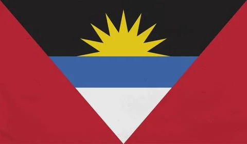 Decayed flag of Antigua and Barbuda Stock Illustration