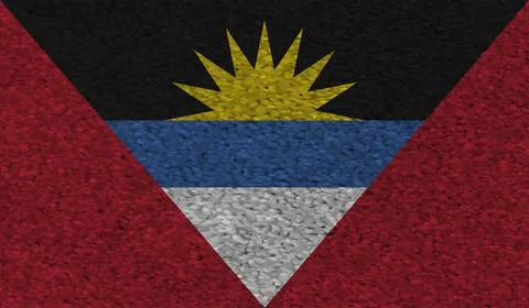 Decayed flag of Antigua and Barbuda Stock Illustration