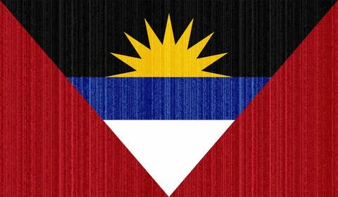 Decayed flag of Antigua and Barbuda Stock Illustration